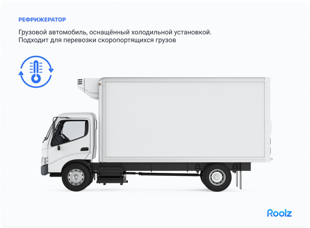 рефрижератор для перевозки овощей и фруктов
