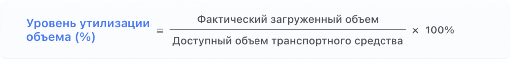 уровень утилизации объема kpi в логистике