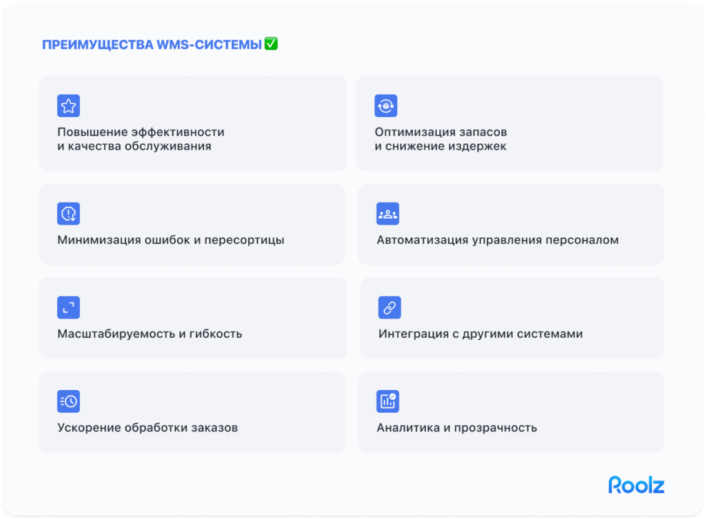 плюсы внедрения wms-системы